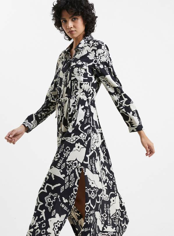 FRENCH CONNECTION Deon Delph Drape Dress 10